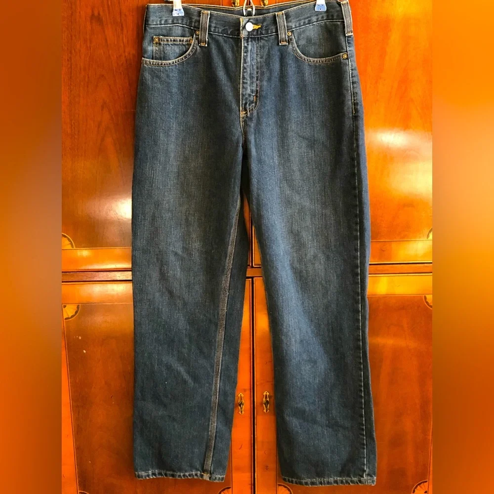 CARHARTT 31x32 dk wash jeans Barely worn and look new! Straight leg - Picture 3 of 5